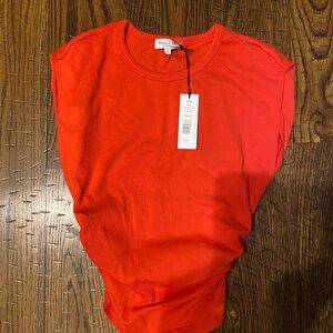 Michael Stars Joni Crew Neck Shoulder Top
